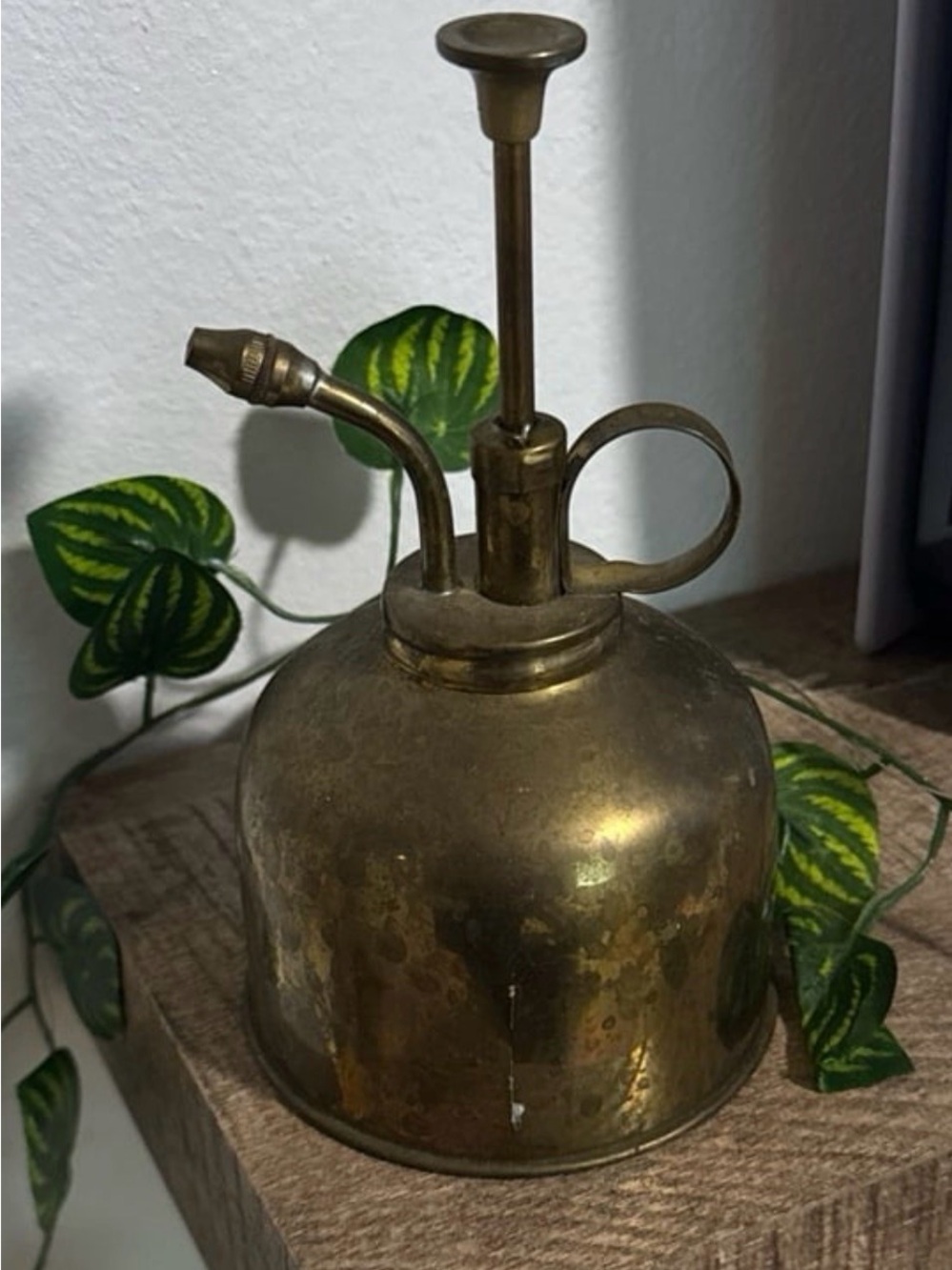 Antique Brass Plant Mister - Gold Toned